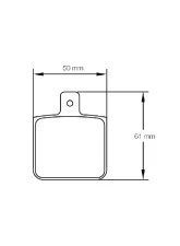 Pagid Racing Wilwood Dynalite Single Brake Pad Caliper w/ 12.0mm Thickness                                     - 1809USA RSTx - Image 2