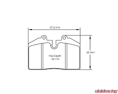 Pagid Racing RSH 29E Brake Pad w/ 24.0mm Thickness Lucas | Girling Caliper 16/4 - 1916 H29E