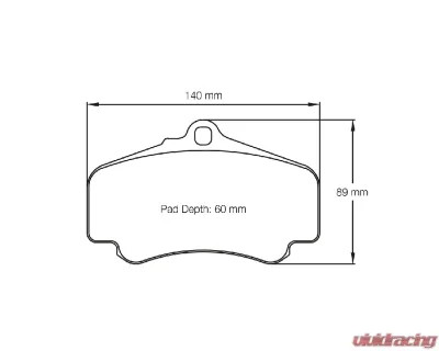 Pagid Racing RS 44 Front Brake Pad w/ 18.5mm Thickness Porsche 996 | 997 1999-2012 - 2474 44