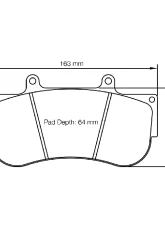 Pagid Racing RSL 1E Front Brake Pad w/ 30.0mm Thickness BMW | Ferrari | Mercedes-Benz | Porsche 2016+                                     - 2564 RSL1E - Image 2