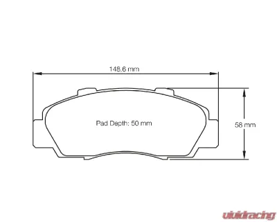 Pagid Racing RSL 29 Front Brake Pad w/ 17.3mm Thickness Honda Accord | Integra | NSX 1991-2005 - 2623 29