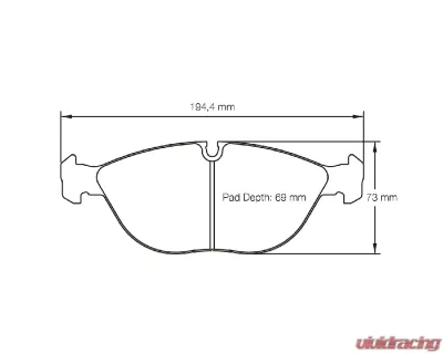 Pagid Racing RSL 29 Front Brake Pad w/ 20.0mm Thickness Audi | BMW | Mercedes-Benz | Volkswagen 2000+ - 2830 29