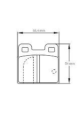 Pagid Racing RSH 42 Brake Pad w/ 14.7mm Thickness Alfa Romeo | BMW | DKW | Glas | NSU | Porsche | Saab | Talbot 1963-1981                                     - 4122 H42 - Image 2