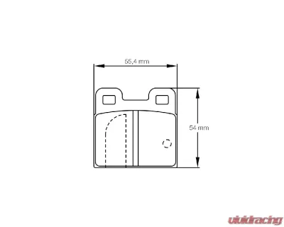 Pagid Racing RSH 42 Brake Pad w/ 14.7mm Thickness Alfa Romeo | BMW | DKW | Glas | NSU | Porsche | Saab | Talbot 1963-1981 - 4122 H42
