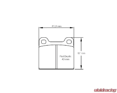 Pagid Racing RST 3 Brake Pad w/ 15.0mm Thickness Brembo | Dunlop | StopTech Calipers - 4304 14