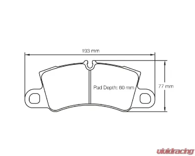 Pagid Racing RSL 1 Rear Brake Pad w/ 15.0mm Thickness Ferrari 458 Speciale | 488 Pista | F8 Tributo 2013+ - 4581 RSL1