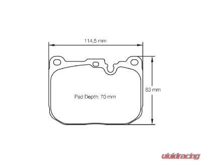 Pagid Racing RSL 1 Front Brake Pad w/ 17.5mm Thickness BMW Alpina B3 | M-Series 2007+ - 4931 RSL1