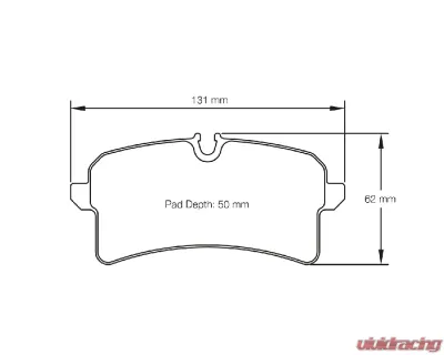 Pagid Racing RSC 1 Rear Brake Pad w/ 17.0mm Thickness Audi RS6 C7 | S6 | S7 2012+ - 4938 RSC1