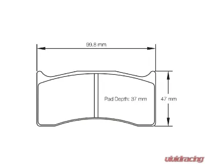 Pagid Racing RSL 29 Brake Pad w/ 16.0mm Thickness Alcon SR/CAR22 [4422] D37 | Brembo 07.7881. 4 piston Calipers - 8000 29