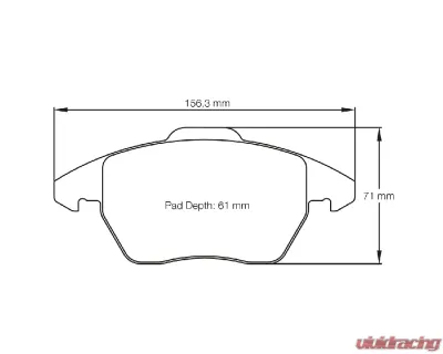 Pagid Racing RSL 29 Front Brake Pad w/ 20.0mm Thickness Audi A1 | A3 | TT | Volkswagen Golf | Polo 2004+ - 8001 29