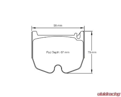 Pagid Racing RSL 29 Front Brake Pad w/ 17.4mm Mercedes-Benz E55 AMG | SL 65 AMG | SLR 2002-2012 - 8027 29