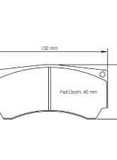 Pagid Racing RSL 29 Front Brake Pad w/ 15.0mm Thickness Peugeot 308 II 1.6 GTI 2013+                                     - 8050 29 - Image 2