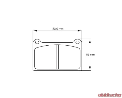 Pagid Racing RSH 29E Brake Pad w/ 15.0mm Thickness AP Racing | Brembo CP2712 D44 - 8068 H29E