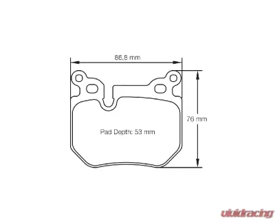 Pagid Racing RSL 29 Rear Brake Pad w/ 17.0mm Thickness BMW 3-Series E90 | 135i E82/E88 2007+ - 8085 29