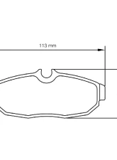 Pagid Racing RST 4 Brake Pad w/ 17.0mm Thickness Ford Mustang                                     - 8113 RST4 - Image 2