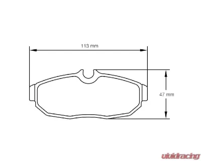 Pagid Racing RST 4 Brake Pad w/ 17.0mm Thickness Ford Mustang - 8113 RST4