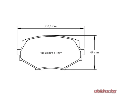 Pagid Racing RSL 29 Front Brake Pad w/ 14.0mm Thickness Mazda Miata 1.8 NB 1994-2000 - 8127 29