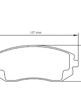 Pagid Racing RSL 1 Front Brake Pad w/ 17.0mm Thickness Subaru Impreza WRX | Toyota GT86 GT 2011+                                     - 8174 RSL1 - Image 2