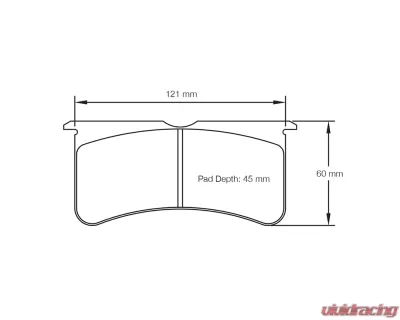 Pagid Racing RST 5 Brake Pad w/ 17.0mm Brakeman | Coleman | Outlaw | Wilwood - 8195 RST5
