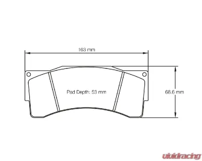 Pagid Racing RST 5 Front Brake Pad w/ 25.0mm Thickness AP Racing Caliper KTM X-Bow GT4 2015+ - 8222 RST5