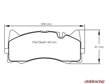 Pagid Racing RSL 29 Front Brake Pad w/ 16.0mm Thickness Mercedes-Benz AMG GTS | C 63 AMG 2015+ - 8257 29