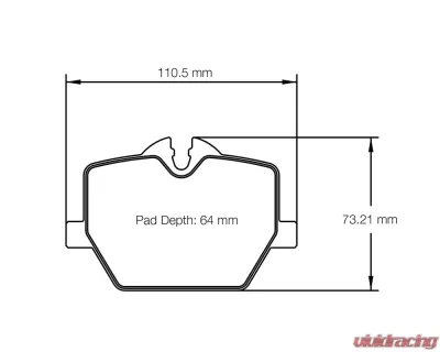 Pagid Racing RSL 29 Rear Brake Pad w/ 16.0mm Thickness BMW 3 | 4 Series | Z4 | Toyota GR Supra | Supra A90 2019+ - 8276 RSL29
