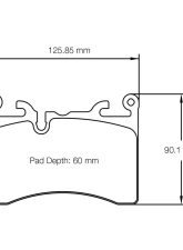 Pagid Racing RSL 29 Front Brake Pad w/ 15.8mm Thickness McLaren 600LT | 720S | 720S Spider 2017+                                     - 8284 RSL29 - Image 2