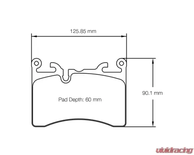 Pagid Racing RSL 29 Front Brake Pad w/ 15.8mm Thickness McLaren 600LT | 720S | 720S Spider 2017+ - 8284 RSL29