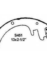 Wagner Brake Drum Brake Shoe Set                                     - Z451AR - Image 2