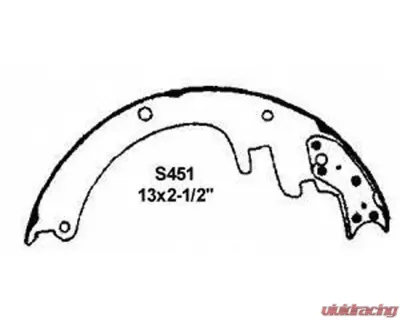 Wagner Brake Drum Brake Shoe Set - Z451AR