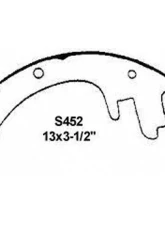 Wagner Brake Drum Brake Shoe Set                                     - Z452AR - Image 2