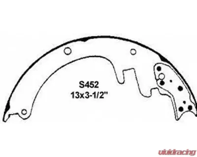 Wagner Brake Drum Brake Shoe Set - Z452AR