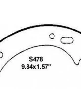 Wagner Brake Drum Brake Shoe Set                                     - Z478 - Image 2