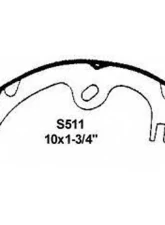 Wagner Brake Drum Brake Shoe Set                                     - Z511 - Image 2