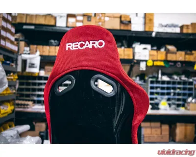 Recaro FRP Suede Red Pole Position N.G. Racing Seat - 071.95.JS06-01