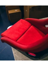 Recaro FRP Suede Red Pole Position N.G. Racing Seat                                     - 071.95.JS06-01 - Image 11