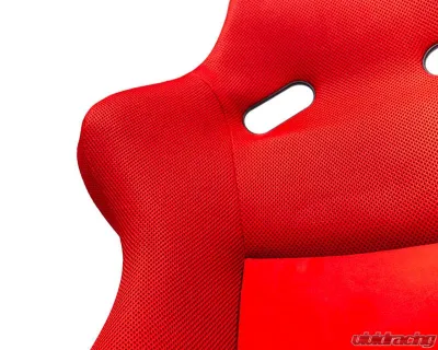 Recaro FRP Suede Red Pole Position N.G. Racing Seat - 071.95.JS06-01
