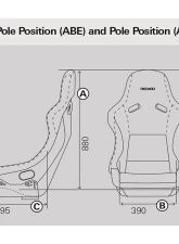 Recaro Pole Position N.G. Seat Black Leather Bolster Grey Dinamica Insert 4/5/6 Point Belt                                     - 070.98.LS19-01 - Image 2