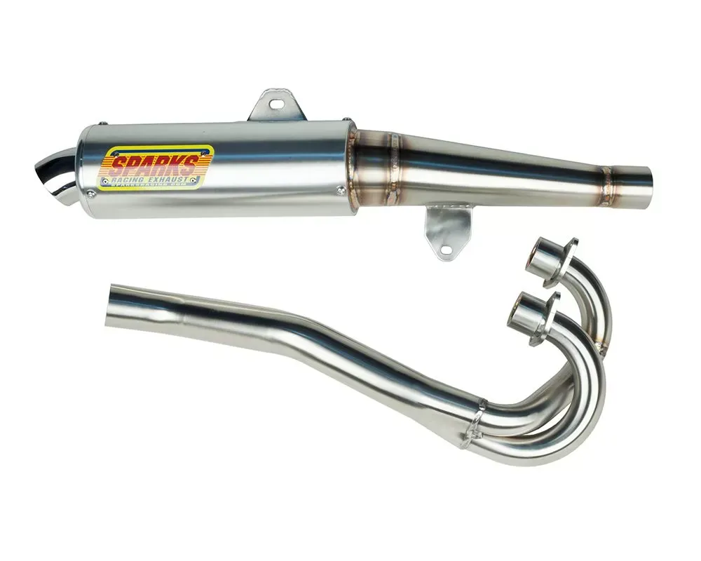 Sparks Racing X-6 Stainless Steel  Exhaust System (Big Core) Honda TRX 400EX 1999+ - PH99400X6SS-01