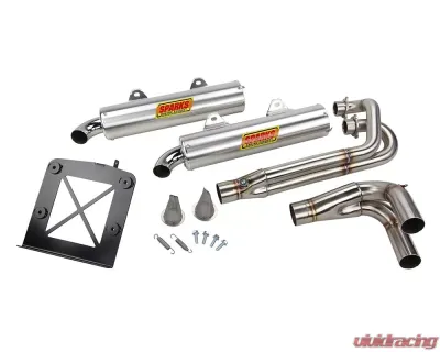 Sparks Racing X-6 Gen 2 Stainless Steel Exhaust System (Brushed Aluminum) Polaris RZR 900 XP | XP4 2011-2014 - PP11900XP-S-01