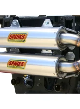 Sparks Racing X-6 Stainless Steel Exhaust System (with Bare Aluminum Muffler) Polaris RZR 1000 XP | XP4 2014+                                     - PP141000XP-S - Image 2
