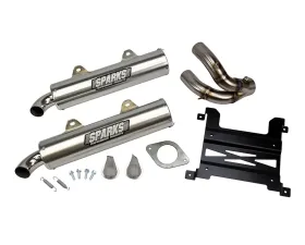 Sparks Racing X-6 Stainless Steel Slip-on (with Bare Aluminum Muffler) Polaris RZR 1000 XP | XP4 2015+