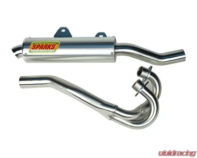 Sparks Racing X-6 Stainless Steel Exhaust System (Big Core) Yamaha Raptor 660 2001-2005 - PY01660RX6SS-01