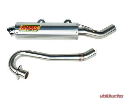 Sparks Racing X-6 Stainless Steel Exhaust System (Race Core) Yamaha YFZ 450 2004-2013 - PY04450YFZSS-02
