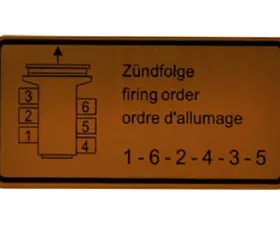 JP Group Dansk Firing Order Decal 901-006-502-00