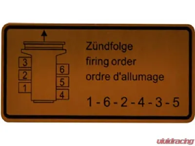 JP Group Dansk Firing Order Decal 901-006-502-00 - 901-006-502-00