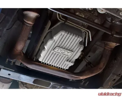 B&M Racing Hi-Tek Deep Transmission Pan Natural GM 1500 with 8L90E transmission 2019+ - 70399