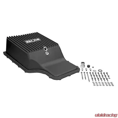 B&M Racing Hi-Tek Deep Transmission Pan Black Ford F-250 | F-350 2011-2021 - 71397