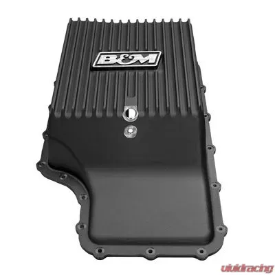 B&M Racing Hi-Tek Deep Transmission Pan Black Ford F-250 | F-350 2011-2021 - 71397