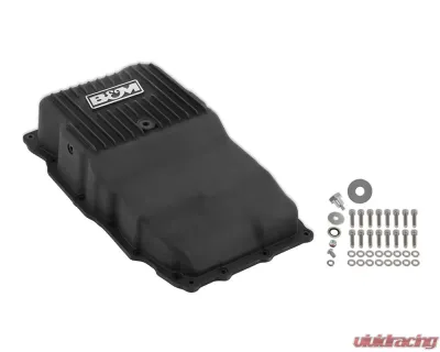 B&M Aluminum Black Anodized Hi-Tek Heavy Duty Deep Transmission Pan GM 10L80 2017-2023 - 71401